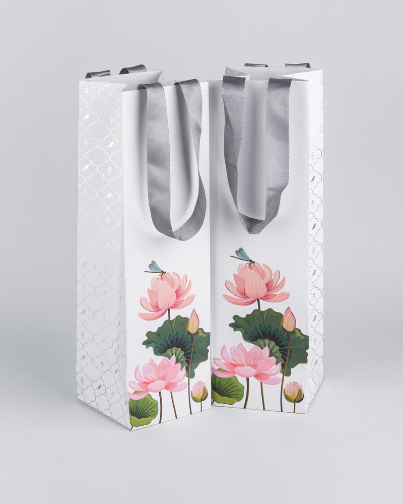 Diamond Embossed Square Gift Bag with Handle Pack 10 – Floral Supplies Store